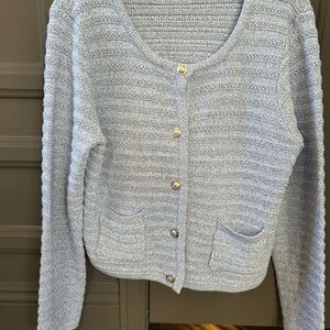 Nanette Lepore Light Blue Cardigan Sweater